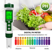 1 x RAW Customer Returns Homcoice PH Meter 4 in 1 pH H2 ORP Temperature Tester Multifunctional 0.01 High Precision IP67 Waterproof Digital Water Quality Tester with ATC Function - RRP €42.16