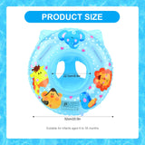 1 x Brand New Baby Swimming Ring, 52 cm Inflatable Baby Float with Baby Safety Seat, Baby Float Ring for 6-36 Months for Kids Babies Summer, Swimming, Pool Pink  - RRP €27.6