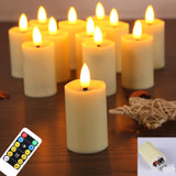 2 x RAW Customer Returns WRalwaysLX 12-Pack Flameless Tea Candle with Remote Control, LED Flickering Candles Votive Candles, Battery Candles Home Decoration, 3.8CM 8CM, Max 800 Hours by 2AAA Batteries Not Included  - RRP €47.98