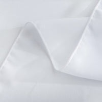 1 x RAW Customer Returns CHUQING table runner chiffon, in white 70 cm x 5 m , decorative table ribbon made of fabric, table decoration for birthdays, weddings, communions - RRP €27.22