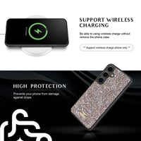 1 x RAW Customer Returns BEZ Phone Case for Samsung Galaxy S24 Case Glitter, Sparkle Diamond Crystal Bling Case with Bling Co. Series for Samsung S24, Tuscan Beige - RRP €20.16