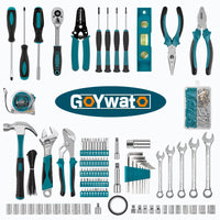 2 x RAW Customer Returns GoYwato Tool Box Filled 280 Pieces - General Hand Tool Set for Household with Portable Tool Box Tool Sets Tool Box Tool Box for Home Garage Office - RRP €139.98