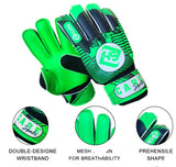 1 x RAW Customer Returns YSCARE Soccer Goalkeeper Gloves for Boys Kids Children Adult Football Goalkeeper Gloves Protection Super Grip Palms for Junior Practice Green, 6  - RRP €10.24