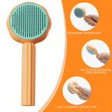 4 x Brand New Animal hair cleaning brush, dog brush, cat brush, pet brush for short hair, long hair, cat comb with handle, brush for pet care to remove undercoat, loose fur and dirt A  - RRP €51.16