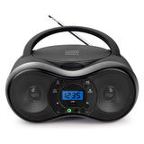 1 x RAW Customer Returns Portable CD Player Boombox, Portable Radio with CD Player for Children and Adults, 4W Clear Stereo Sound Boombox Stereo System with FM Radio USB Input Aux Input Headphone Jack Black  - RRP €49.99