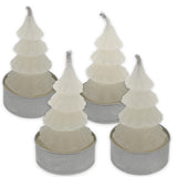 5 x Brand New Set of 4 Christmas tea lights Christmas candles handmade, Christmas tree Christmas fir, Christmas decoration Christmas decoration Christmas decoration white  - RRP €64.9