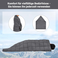 1 x RAW Customer Returns KingCamp Ultralight Travel Blanket, Warm Outdoor Blanket, Windproof Camping Blanket, Water-Repellent Compact Small Pack Size for On the Go Picnic Travel at Home 175 135 cm Gray - RRP €40.28