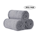 1 x RAW Customer Returns 1 Pack 3 Blankets Super Soft Premium Fluffy Dog Blanket Cat Blanket for Pet Dogs Cats Puppy Gray S 45 75 cm  - RRP €24.99