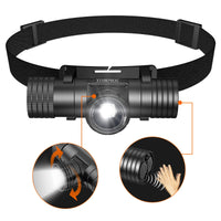 36 x Brand New Headlamp, Induction Switch, 1000 Lumens Ultra Powerful Led Headlamp, USB C Type C Rechargeable, 5 Modes, Waterproof Headlamp Flashlight for Fishing, Camping, Hiking - RRP €691.2