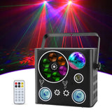 1 x RAW Customer Returns Party Stage Light, 5 in 1 Disco Ball Party Light Disco Light with Speaker and Music Control, Light Pattern Strobe Light with UV Effect, Lamp DJ Disco Magic Ball Light for Clubs, Banquet Halls, Christmas - RRP €70.58