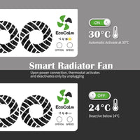 1 x RAW Customer Returns ecoCalm Radiator Fan 2.0 with 15 Improved Fans, Intelligent Radiator Amplifier Increases Heating Efficiency and Saves Energy Trio Set  - RRP €154.78