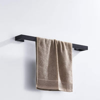 1 x RAW Customer Returns 60cm towel rail, black matt, made of 304 stainless steel wall towel holder - RRP €36.95