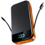 1 x RAW Customer Returns Power Bank 46800mAh, Powerbank QC 22.5W USB C PD 20W Quick Charge Portable Charger with 5 Outputs 3 Inputs, LED Display Integrated Cables, Portable Charger for Samsung iPhone - RRP €39.98