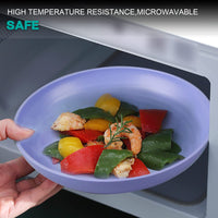 1 x RAW Customer Returns Greentainer 4-pack 19.8cm dinner plates for RV, party, picnic, camping, healthy unbreakable plates made of PP, safe and lightweight plate for children and adults microwave and dishwasher safe - RRP €17.99