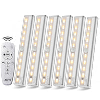 1 x RAW Customer Returns LDOPTO Cabinet Lights Led Cabinet Lighting 6 Pack Night Light with Remote Control Stair Light Under Cabinet Light Battery Operated Cabinet Lights for Bedroom, Wardrobe, Cabinet, Kitchen - RRP €51.6