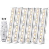 1 x RAW Customer Returns LDOPTO Cabinet Lights Led Cabinet Lighting 6 Pack Night Light with Remote Control Stair Light Under Cabinet Light Battery Operated Cabinet Lights for Bedroom, Wardrobe, Cabinet, Kitchen - RRP €51.6