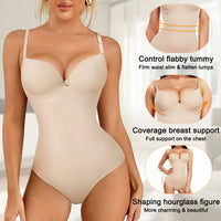 1 x RAW Customer Returns Bingrong Body Shaper Women s Tummy Control Shapewear Corset Body Strong Shaping Figure-Shaping Body Waist Shaper Fajas Colombianas Shaping Bodysuit Skin Color, L  - RRP €28.49