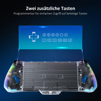 1 x RAW Customer Returns NexiGo Gripcon, Gen 2 , No Deadzone, Enhanced Switch Switch OLED Controller for Handheld Mode, Ergonomic Design with 6-Axis Gyro, Back Button Mapping, Vibration, Crystal - RRP €49.99