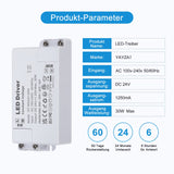 1 x RAW Customer Returns YAYZA LED transformer 24V 30W, IP44 LED transformer, volt converter 230V to 24V DC 1250mA LED driver, no LED flicker, no transformer noise, LED driver for LED lamps G4, MR11, GU5.3, MR16 - RRP €12.98