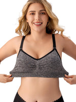 1 x RAW Customer Returns HBselect 3 pieces maternity nursing bra, seamless nursing bra with additional bra extensions, breastfeeding and sleep without underwire for women - RRP €26.77