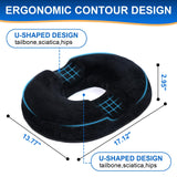 1 x RAW Customer Returns Ecosafeter Hemorrhoid Seat Cushion,High Quality Memory Foam Donut Pillow for Pregnancy Coccyx Postnatal Sciatica Pressure Ulcers - RRP €28.99