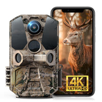 1 x RAW Customer Returns CEYOMUR wildlife camera 40MP 4K 30fps, wildlife camera mobile phone transmission with motion detector night vision, wildlife camera WLAN with 120 detection angle 0.2s fast trigger IP66 waterproof - RRP €89.99