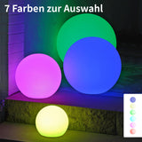 1 x RAW Customer Returns VERDOBA LED ball light with battery - waterproof LED light ball with color change and USB-C connection - dimmable LED ball for outside and inside - 20 cm large ball lamp with protection class IP67 - RRP €39.83