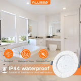 1 x RAW Customer Returns ALUSSO LED recessed spotlights 230V flat 6W ceiling spots warm white neutral white cold white adjustable IP44 ceiling spots recessed lights recessed spots ceiling spotlights for bathroom kitchen living room, set of 6 - RRP €36.99