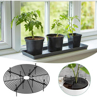 1 x Brand New KOAHDE flowerpot grid, plant protection grid, flowerpot cover, plant protection cat, black flowerpot floor protection, plant protection for children pets, flowerpot cover, black, coffee color - RRP €20.4