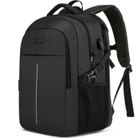 1 x RAW Customer Returns Extra Large Backpack Men 55L, 18.4 inch Laptop for School Work with USB Charging Port Waterproof Business Travel Notebook Bag School Backpack for Men Women Boys Teenagers Black - RRP €49.99