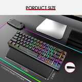 1 x RAW Customer Returns For 61 62 Keys Gaming Keyboard Wrist Rest Ergonomic Memory Foam Keyboard Wrist Support Faux Leather Wrist Rest 6-Anti-Skid Rubber Base Soft for Hours of Office Game - RRP €12.99