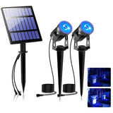 1 x RAW Customer Returns T-SUNUS RGB Outdoor Solar Lights, Colorful Solar Garden Spotlights IP65 Waterproof Automatic ON OFF Solar Garden Lamps for Swimming Pool Courtyard Driveway - RRP €26.62