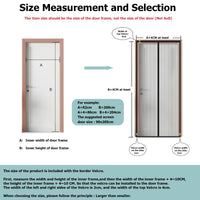 1 x RAW Customer Returns Magnetic fly screen balcony door 105x210 cm, various sizes, updated version, fly screen door is ideal for the balcony door, cellar door and patio door, without drilling, black stripes - RRP €23.18