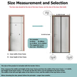 1 x RAW Customer Returns Magnetic fly screen balcony door 95x210 cm, various sizes, updated version, fly screen door is ideal for the balcony door, cellar door and patio door, without drilling, black stripes - RRP €20.16