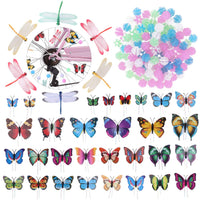 7 x Brand New ABOOFAN 144Pcs Bicycle Wheel Spoke Beads Set- Assorted Color Clip Beads Decoration with Round Spoke Bead Butterfly Clips Spoke Dragonfly Clips Bicycle Accessories for Kids - RRP €138.46