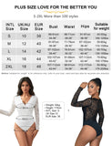 1 x RAW Customer Returns comeondear Sexy Bodysuit for Women Large Sizes Long Sleeve Tops Lace V-Neck Jumpsuit Bodysuit Curvy Lace Body Elegant Blouse Body Traditional Body Party Outfit Tops with Buttons White, XL  - RRP €28.99