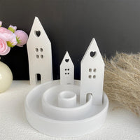 1 x Brand New Pack of 3 silicone molds, casting molds houses, silicone mold house with window, DIY Easter soap mold silicone mold, candle mold Easter, silicone molds Easter for soap, plaster, crafts, crafts - RRP €30.0