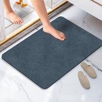 2 x Brand New Fubullish Bath Mat, Non-Slip Bath Mat with Rubber Backing 54x90cm, Super Absorbent Quick Dry Shower Mat for Bathtub, Shower, Sink Navy Blue  - RRP €45.6