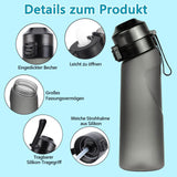 1 x RAW Customer Returns Chugod Air Water Bottle, 650ml Sport Air Water Bottle with Pods BPA Free Starter Set 0 Sugar, Drinking Bottle with 7 Flavors Ideal for Running and in the Gym - RRP €28.22