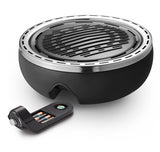 1 x RAW Customer Returns Emerio BGP-115557.1, ultra portable charcoal grill, fan-operated, battery-operated or quickly ready for use with power bank, ideal for home or on the go, 30cm cast iron grate diameter  - RRP €70.58