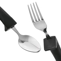 3 x RAW Customer Returns Celley Adaptive Utensils Cutlery for Parkinson s Disease, Arthritis, MS, Seniors, Shaky Hands, People with Disabilities, Easy Grip 4 Pack Stainless Steel Knife, Fork, 2 Spoons - RRP €53.97