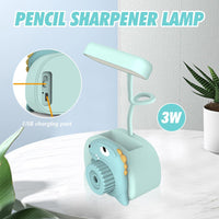 10 x Brand New Acboor Desk Lamp, Children s Desk Lamp with Dinosaur Pencil Sharpener with Pen Holder Dimmable LED Table Lamp for Children Rechargeable for Reading Studying Work Blue - RRP €88.1