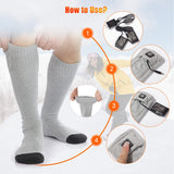 1 x RAW Customer Returns Heated Socks Heated Socks Women Men, SAVIOR HEAT Electric Warm Socks Rechargeable 7.4V 2200mAh Battery Heating Socks Winter Skiing Motorcycle Camping Hiking - RRP €94.6