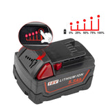 1 x RAW Customer Returns ASUNCELL 18V 5500mAh Battery for Milwaukee M18 M18B - RRP €30.94