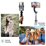 1 x RAW Customer Returns Apexel 1-Axis Foldable Portable Selfie Stick with 10m Wireless Control, Anti-Shake Tripod, Auto Balance Gimbal Stabilizer, Best Travel Choice for iOS Android Smartphone Photography. - RRP €33.9