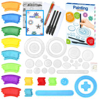 2 x RAW Customer Returns PokeAir Spirograph Design Set, Multicolor Spiral Designer Drawing Toy, DIY Color Trace Spirograph Set, Multifunctional Spirograph Drawing Tool, Drawing Toy Set for Kids Adults - RRP €32.26