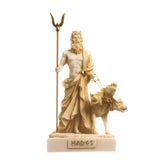 1 x RAW Customer Returns BeautifulGreekStatues Pluto Hades Lord of the Underworld Greek Statue Dead Figure Museum Gold 14 cm - RRP €39.06