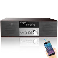 1 x RAW Customer Returns Compact Micro HiFi Home Stereo System with CD Player, Bluetooth, FM Radio, USB, AUX-in, LED Display and Large Button, Remote Control - RRP €89.75