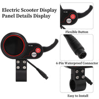 1 x RAW Customer Returns GAESHOW Scooter Display Pan, Electric Scooter LCD Display Panel, 48V TF 100 Display 6 Pin Communication Instrument, Accelerator Cycling Electric Scooter for M4 Electric Scooter Controller A  - RRP €27.22