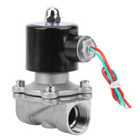 1 x RAW Customer Returns Yosoo Health Gear Water Solenoid Valve, 3 4 Inch 1MPa 304 Stainless Steel 2-Way Direct Action Water Normally Closed Replacement Valve for Water, Gas, Neutral Gas and Liquid DC24V  - RRP €24.04